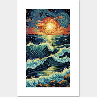 Starry Night Seafaring: Van Gogh's Nautical Symphony Posters and Art